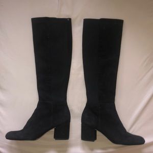 Sam Edelman knee high boot black suede